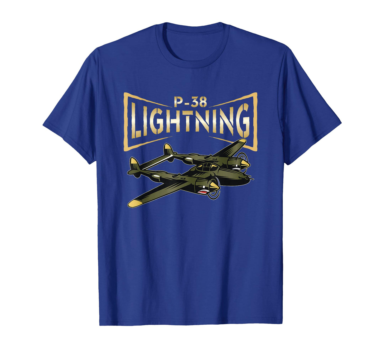 P-38 Lighting WW2 Plane Aircraft Aviation Airplane T-Shirt