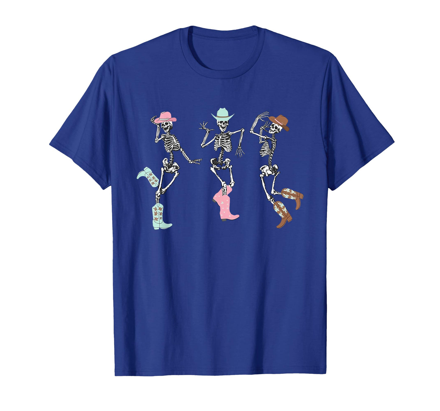 Dancing Skeletons in Cowboy Hats and Boots for Everyone T-Shirt