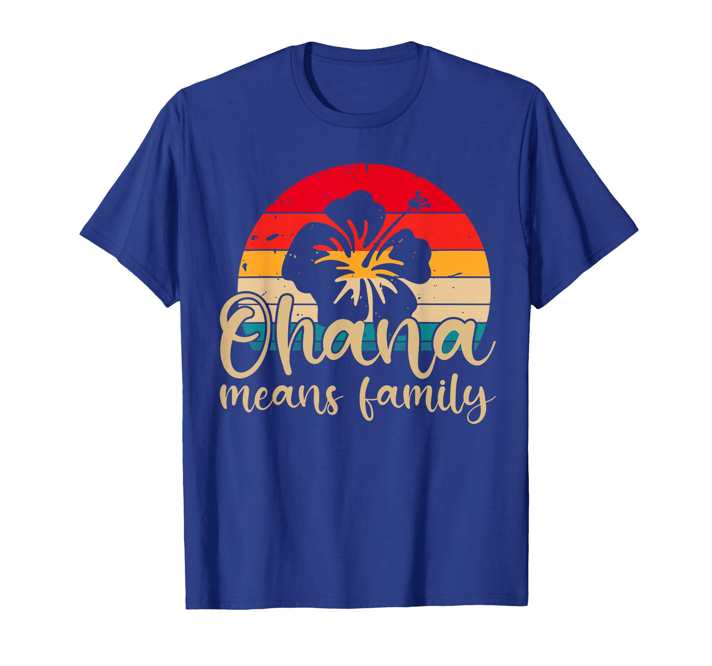 Women Hawaiian Ohana Means Family Summer Beach Aloha T-Shirt