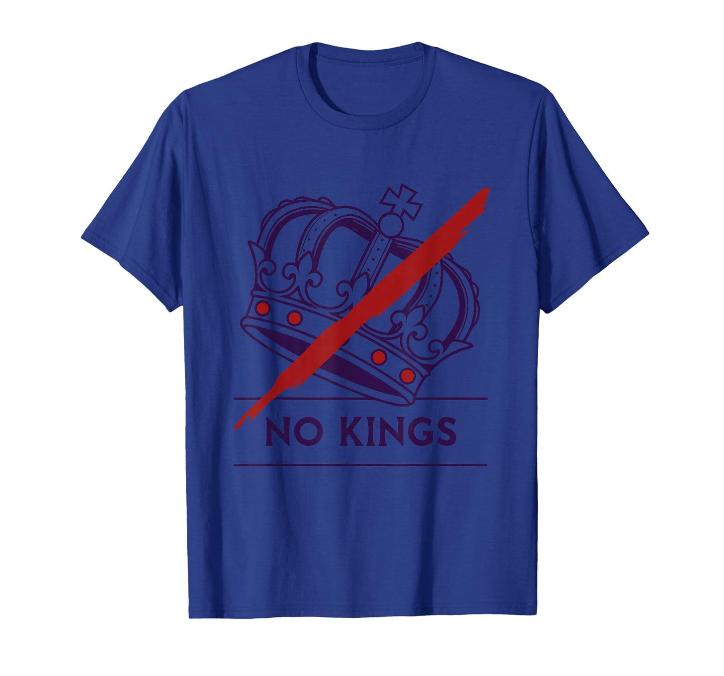No Kings Anti Monarchy Democracy Republic Freedom Activist T-Shirt