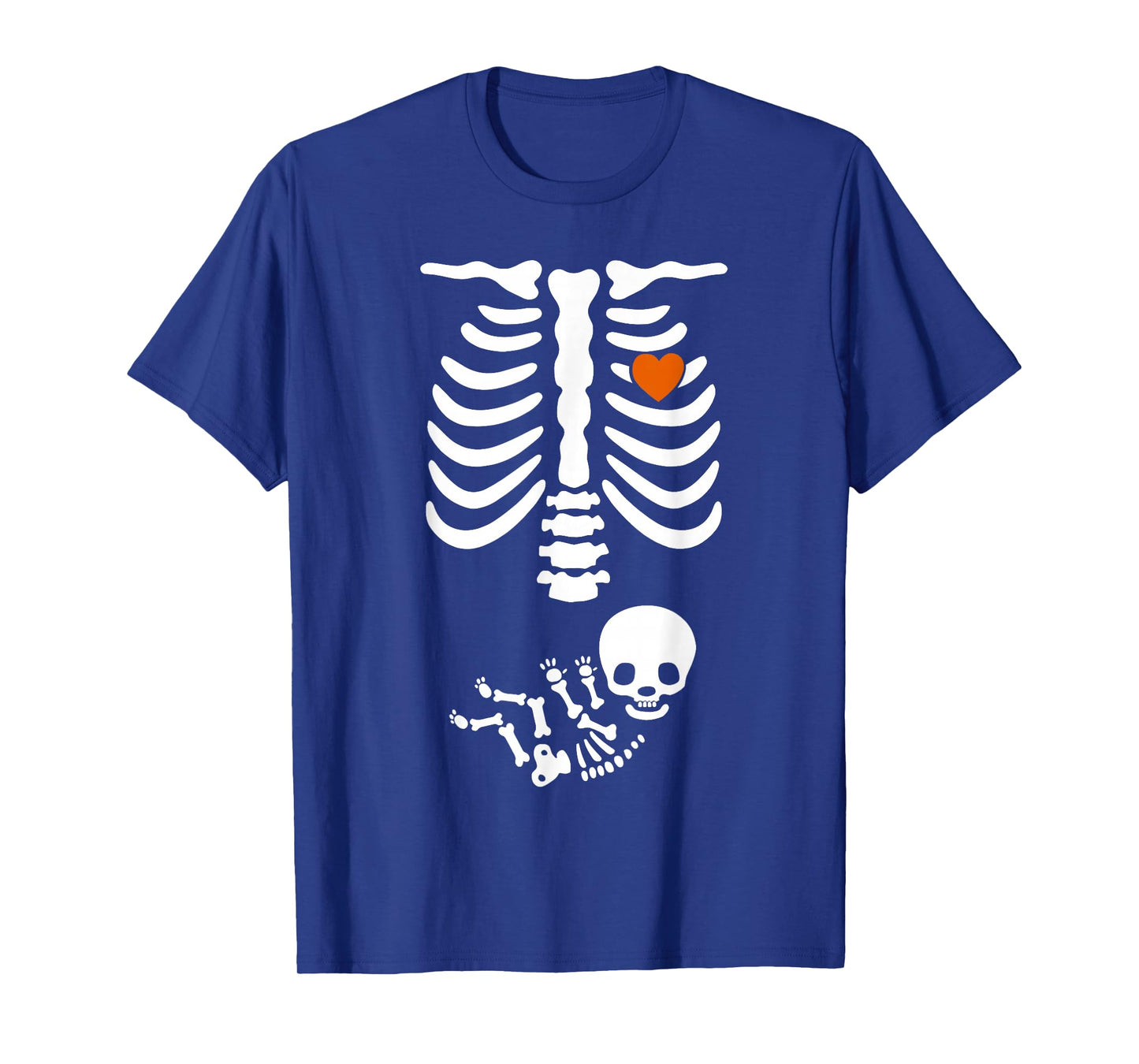 Beer Belly & Baby Skeleton Pregnancy Couples Halloween Mom T-Shirt