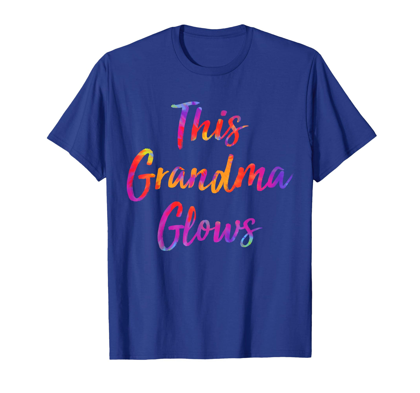 This Grandma Glows Colorful 80s 90s Happy Mothers Day T-Shirt