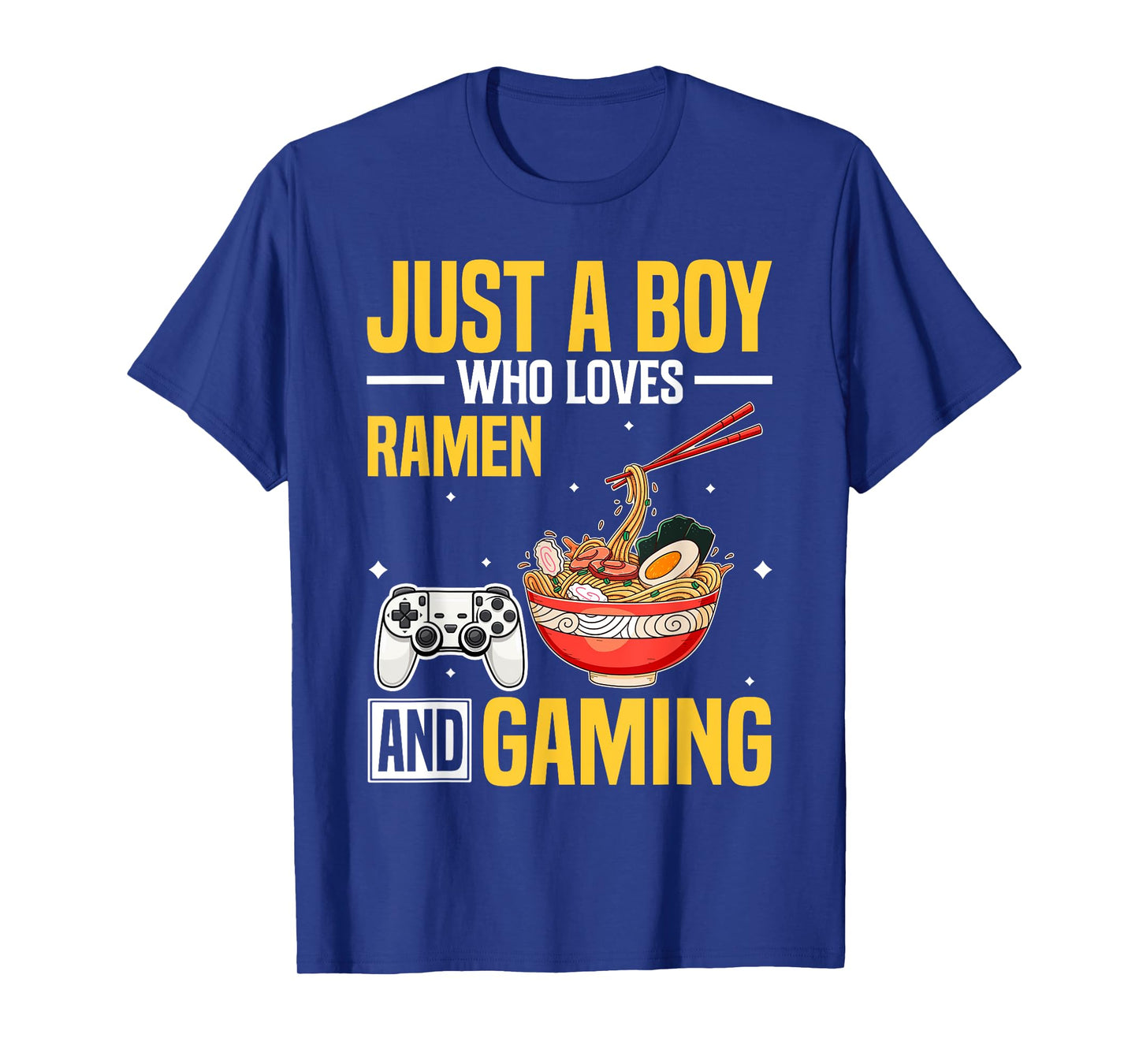 Just A Boy Who Loves Ramen and Gaming Japan Anime Video Game T-Shirt