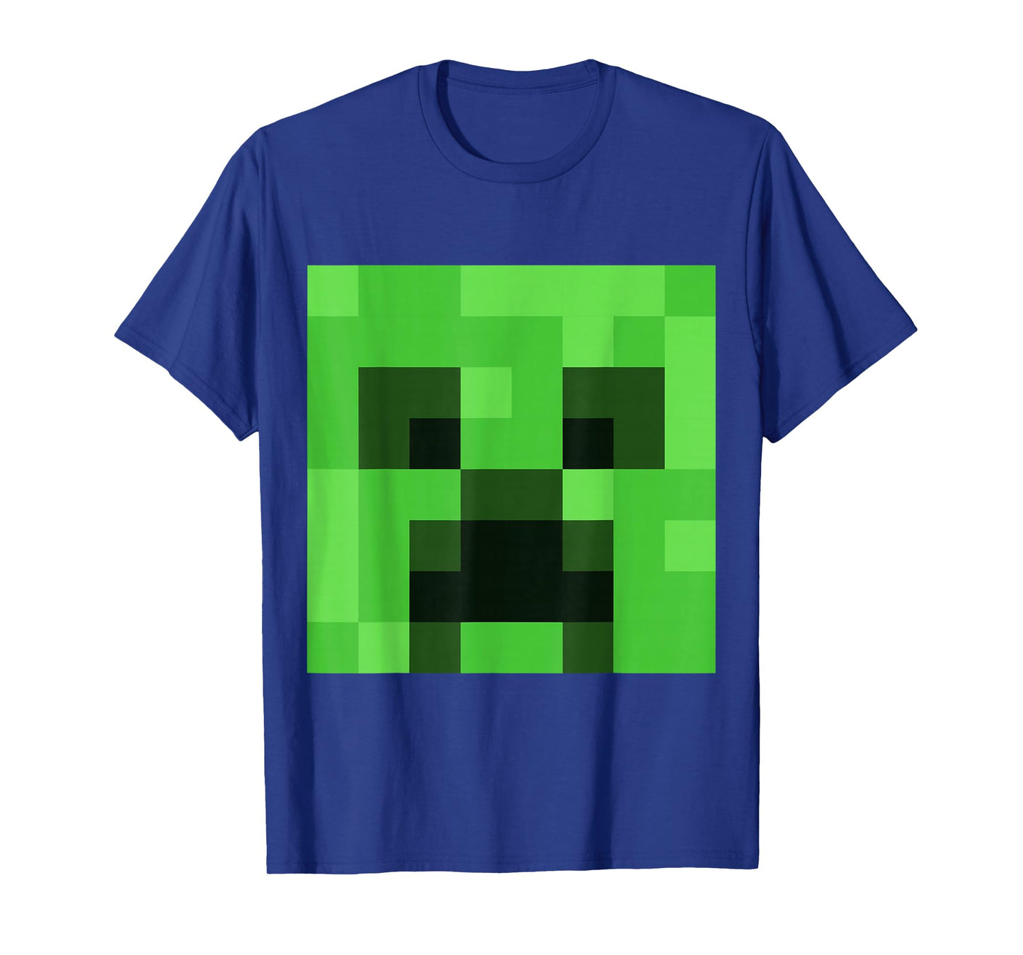 Minecraft Creeper Big Green Pixel Face T-Shirt