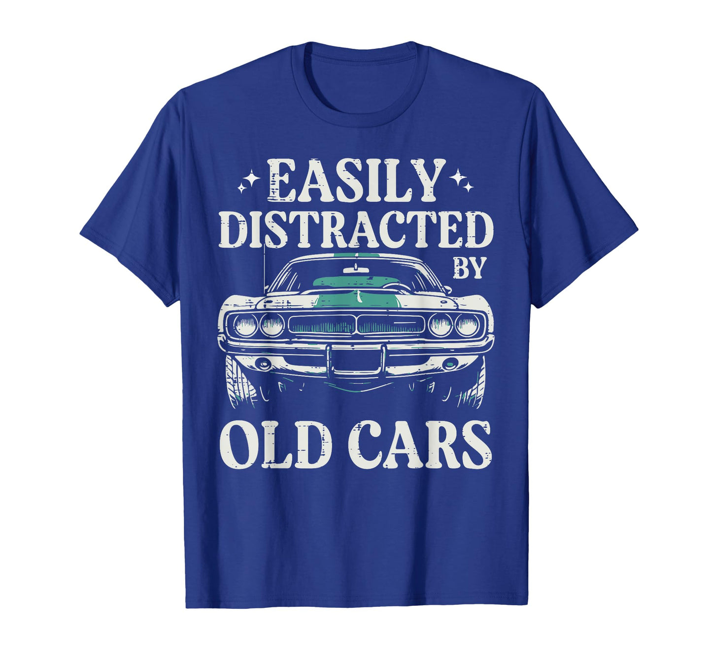 Racing Easily Distracted Old Cars Car Race Men Women Kids T-Shirt