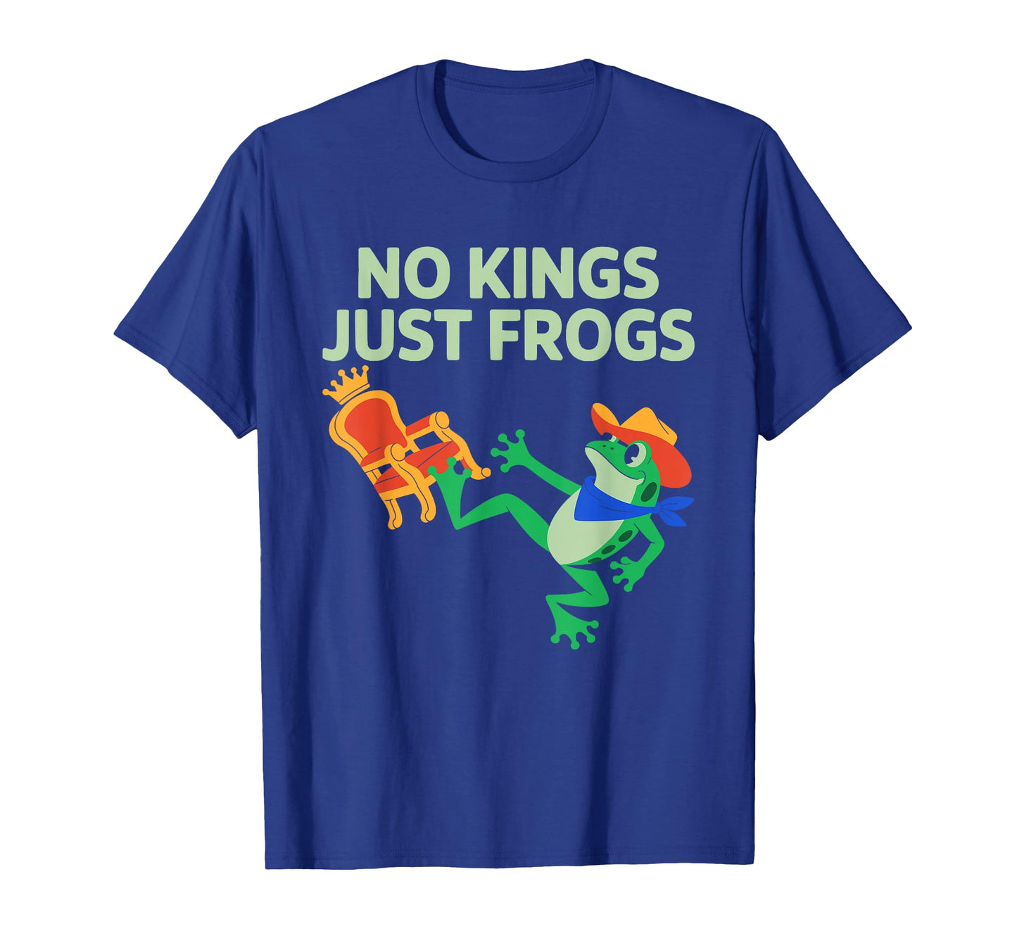Vintage No Kings Just Frogs Portland Frog Protest Men Women T-Shirt