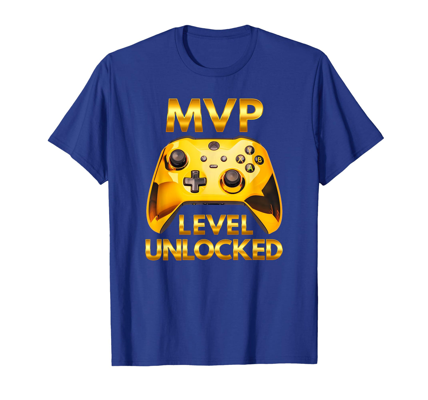MVP Level Unlocked Video Game Player Gold Gaming Controller T-Shirt