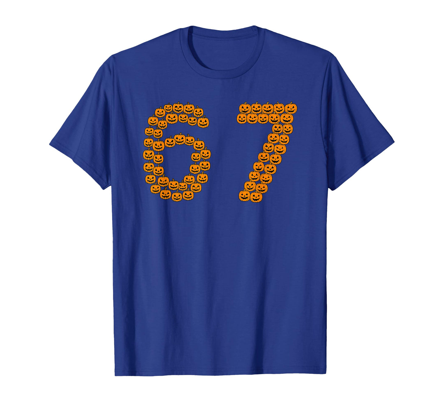 67 Sixty Seven Halloween Costume Pumpkins Funny 6 7 Meme T-Shirt