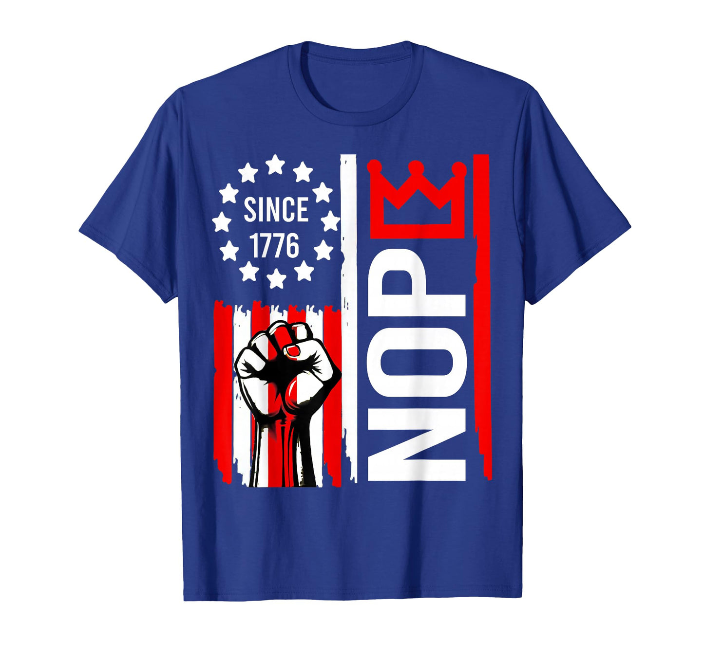 No Kings Protest Sign Vertical T-Shirt
