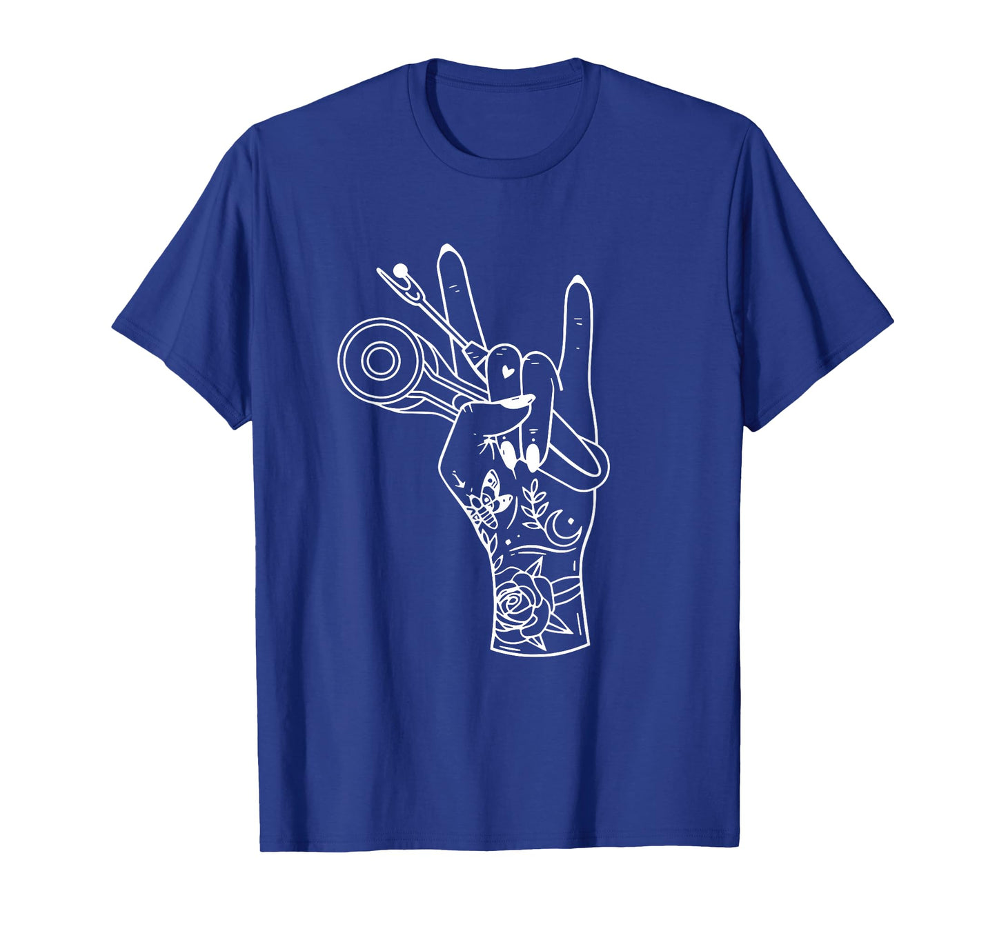 Tattooed Rock Hand Sewing Lovers Mom - Sewing Rock T-Shirt