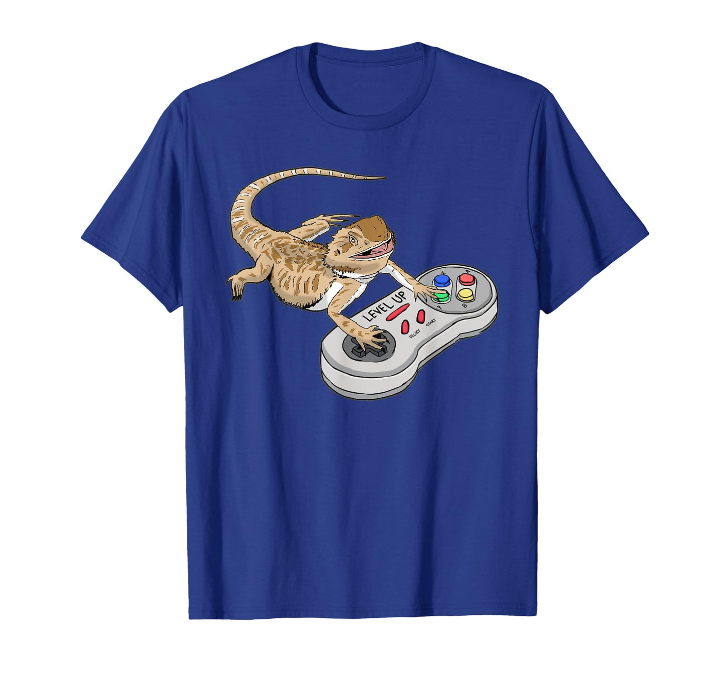 Bearded Dragon Playing Video Game Reptiles Pagona Gamers T-Shirt