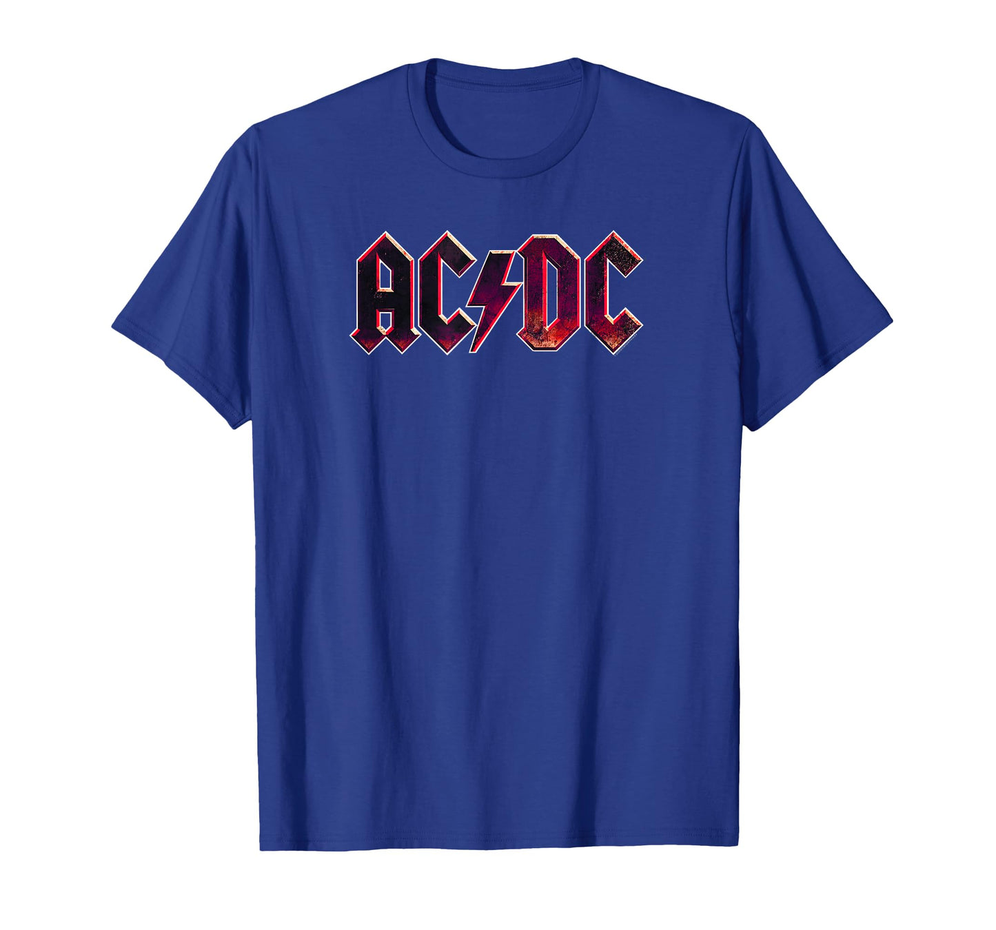 AC/DC Rock Music Band Raw Distressed Logo T-Shirt