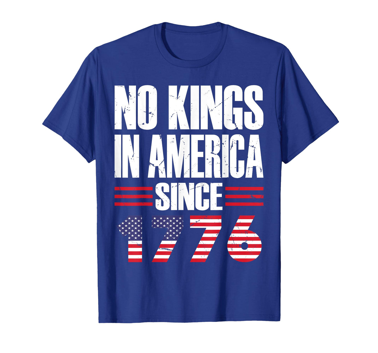 No Kings in America Vintage Patriotic tee Independence day T-Shirt