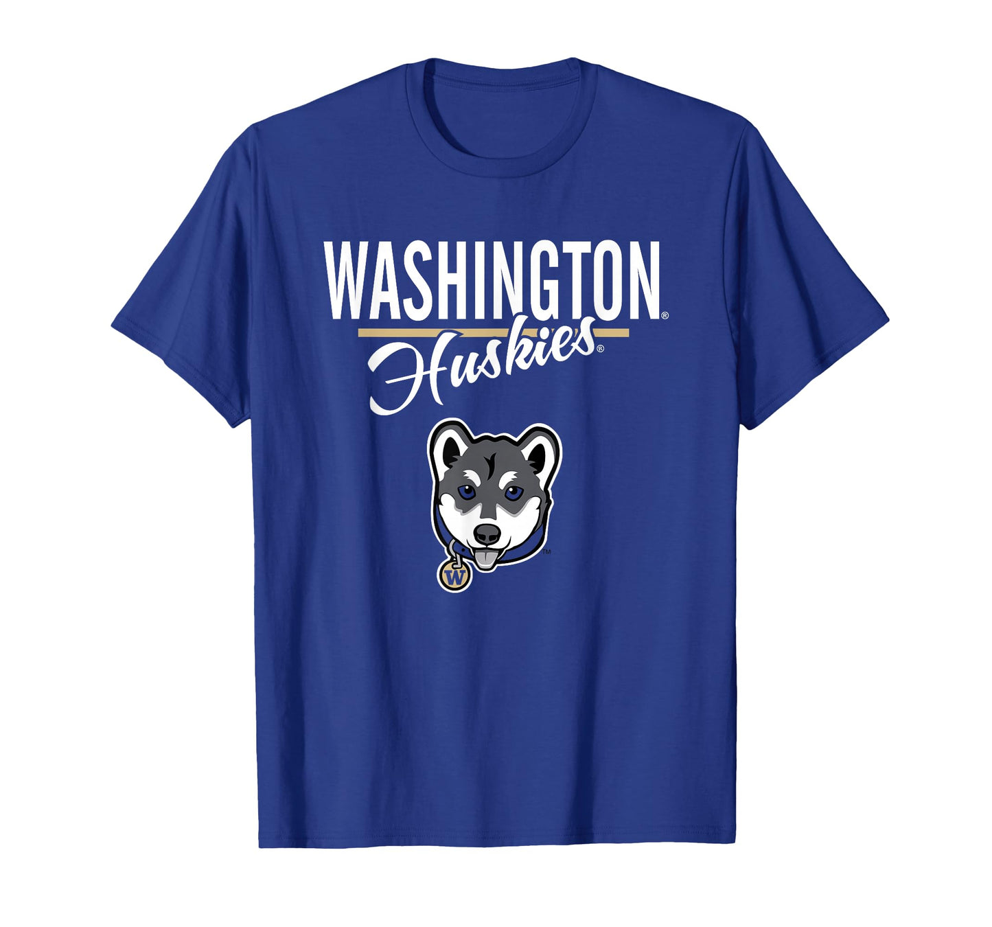 Washington Huskies Dubs Mascot Purple Officially Licensed T-Shirt