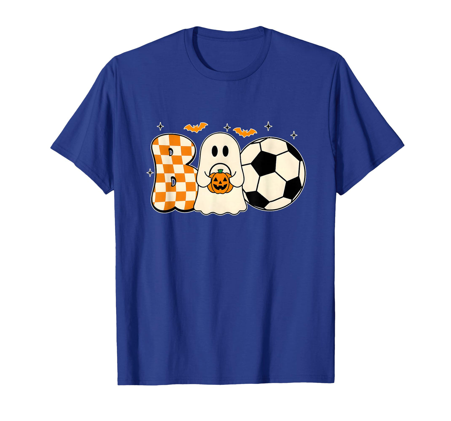 Boo Ghost Playing Soccer Halloween Players Trick or Treat T-Shirt