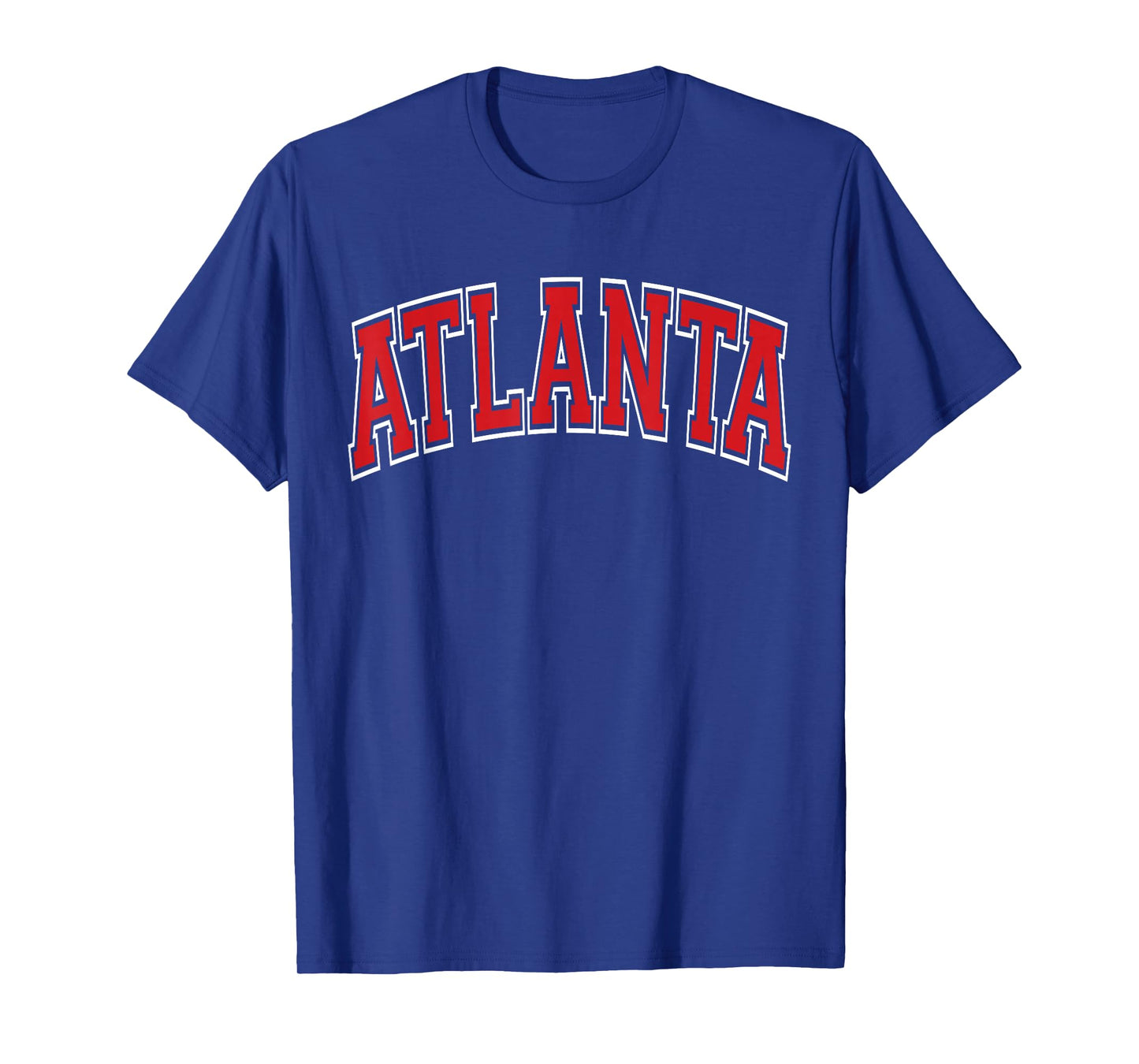 Atlanta Arched Red Text T-Shirt