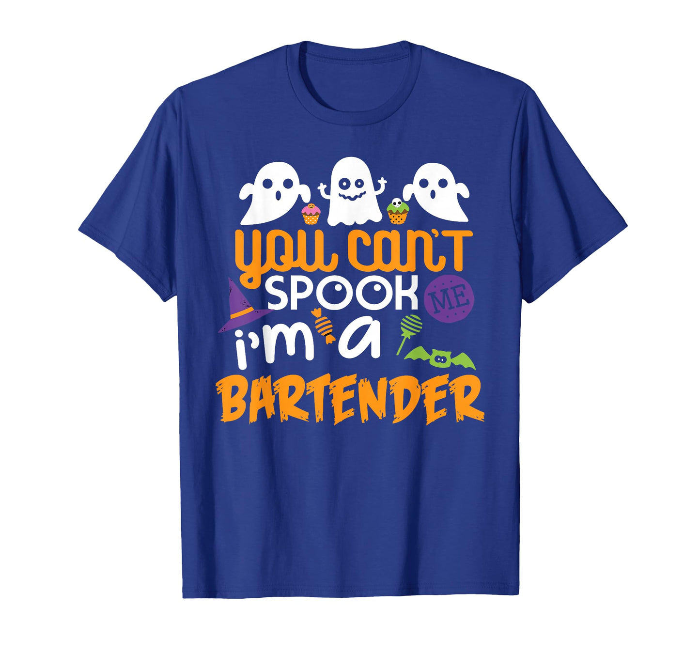 Bartender Halloween Shirt Costume Party Can't Spook Me T-Shirt