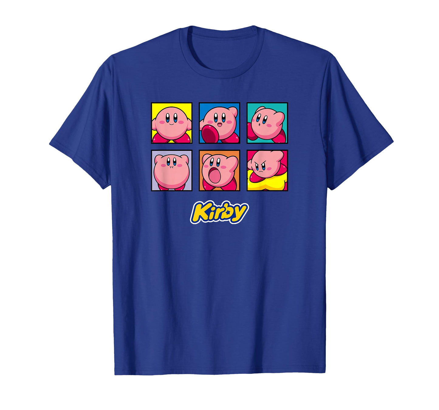 Kirby Vintage Panel Collage Poster T-Shirt - Unisex-Kids - Black - Small