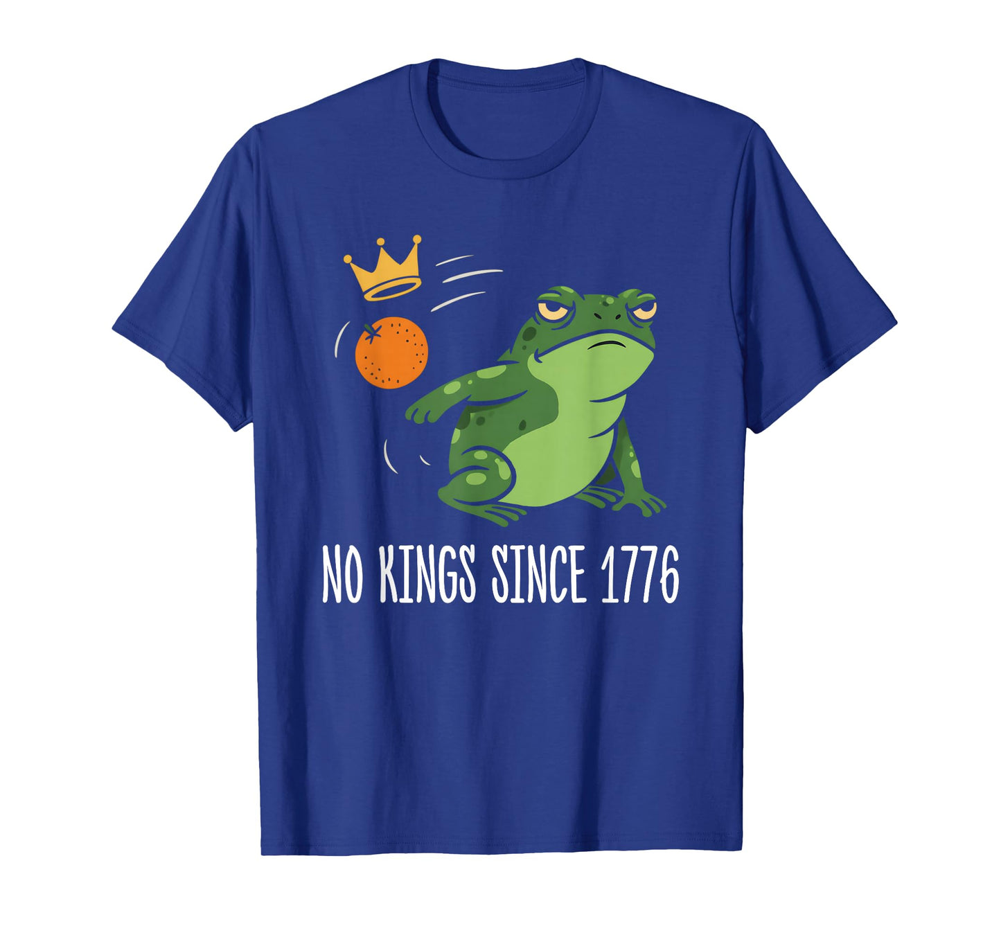 Funny Resist Portland Frog No Kings Since 1776 Frog Protest T-Shirt