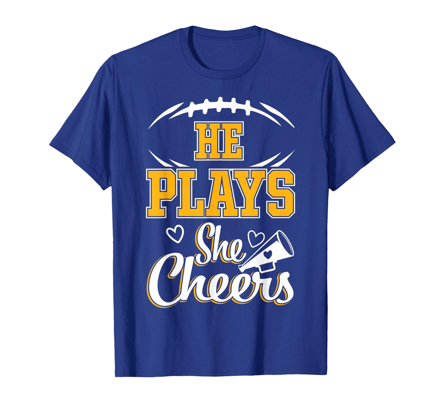 Football and Cheer Mom Cheerleading Mother Football T-Shirt