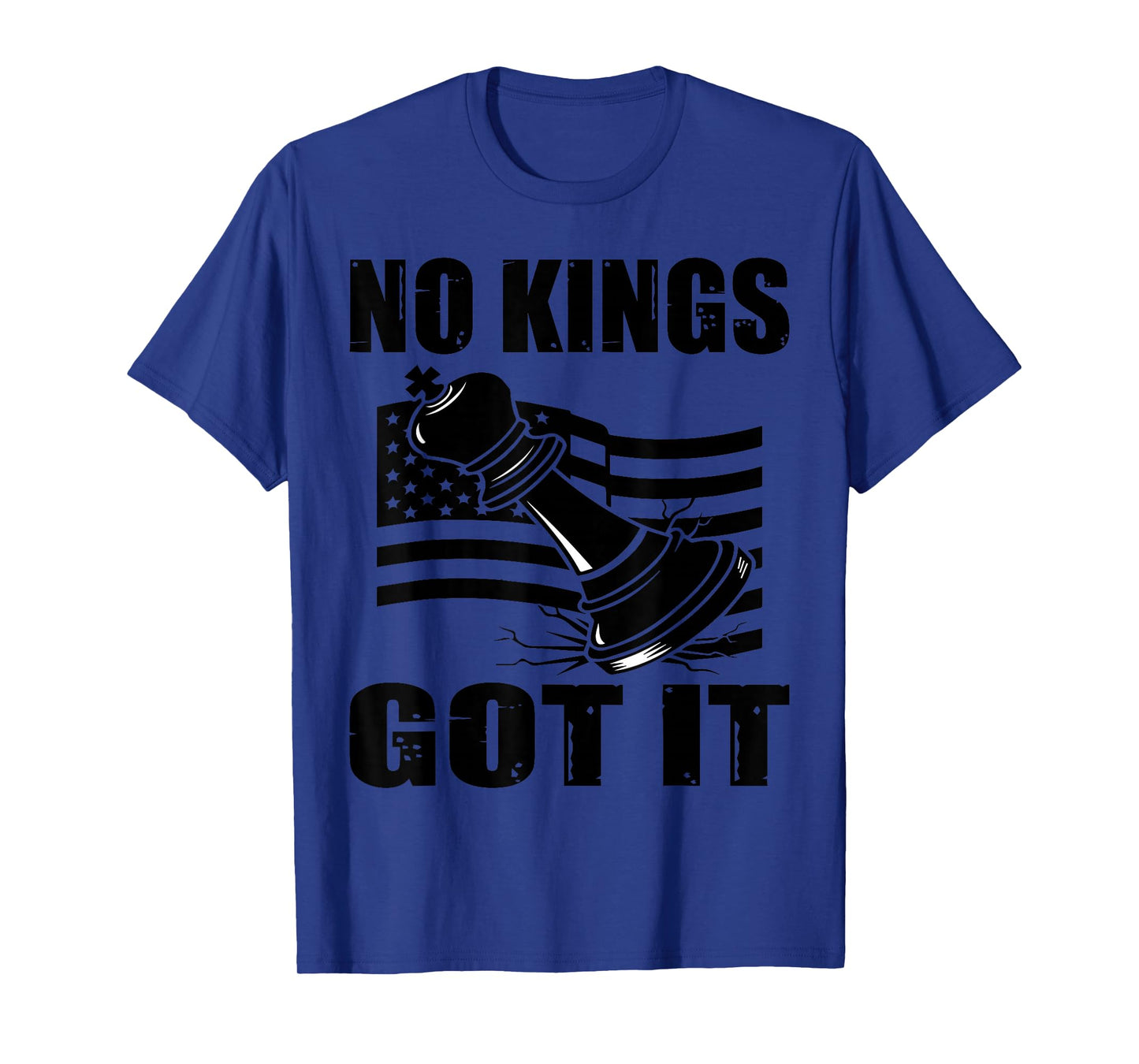 No Kings Got It Distressed Crown Streetwear Tee T-Shirt