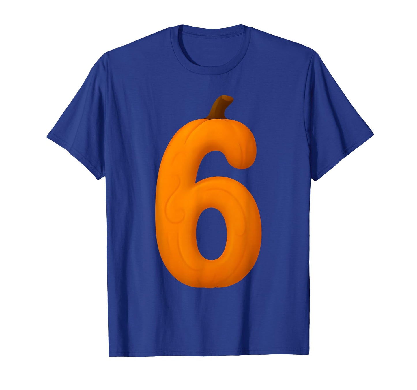 6 Number Six Seven Fall Pumpkin Halloween Funny Matching T-Shirt