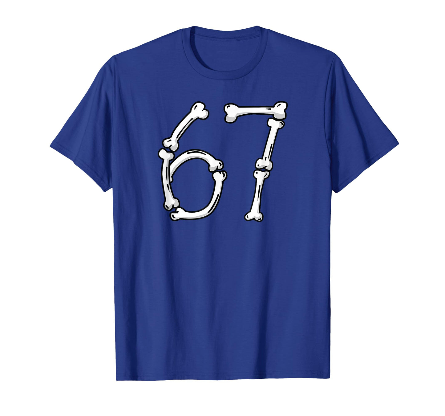 Halloween Number 6 7 Bones Skeleton Costume T-Shirt