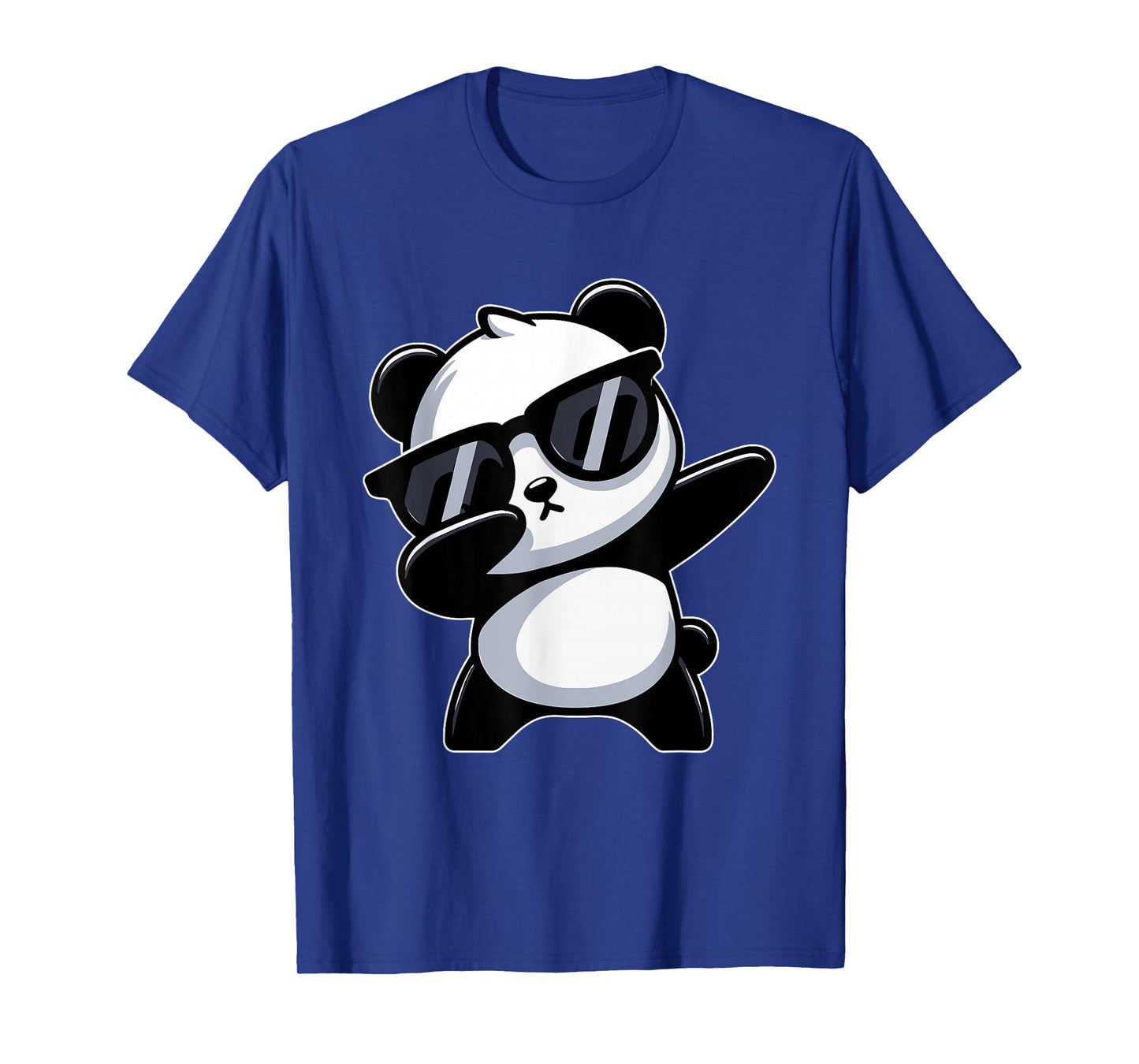 Funny Dabbing Panda With Sunglasses, Cool Panda Dab Dance T-Shirt, Small, Black