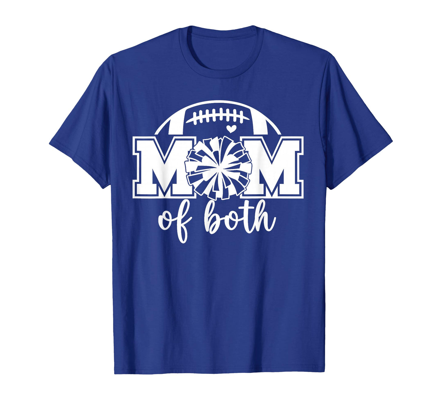 Cheer Mom of Both Game Day Football Tis The Season T-Shirt