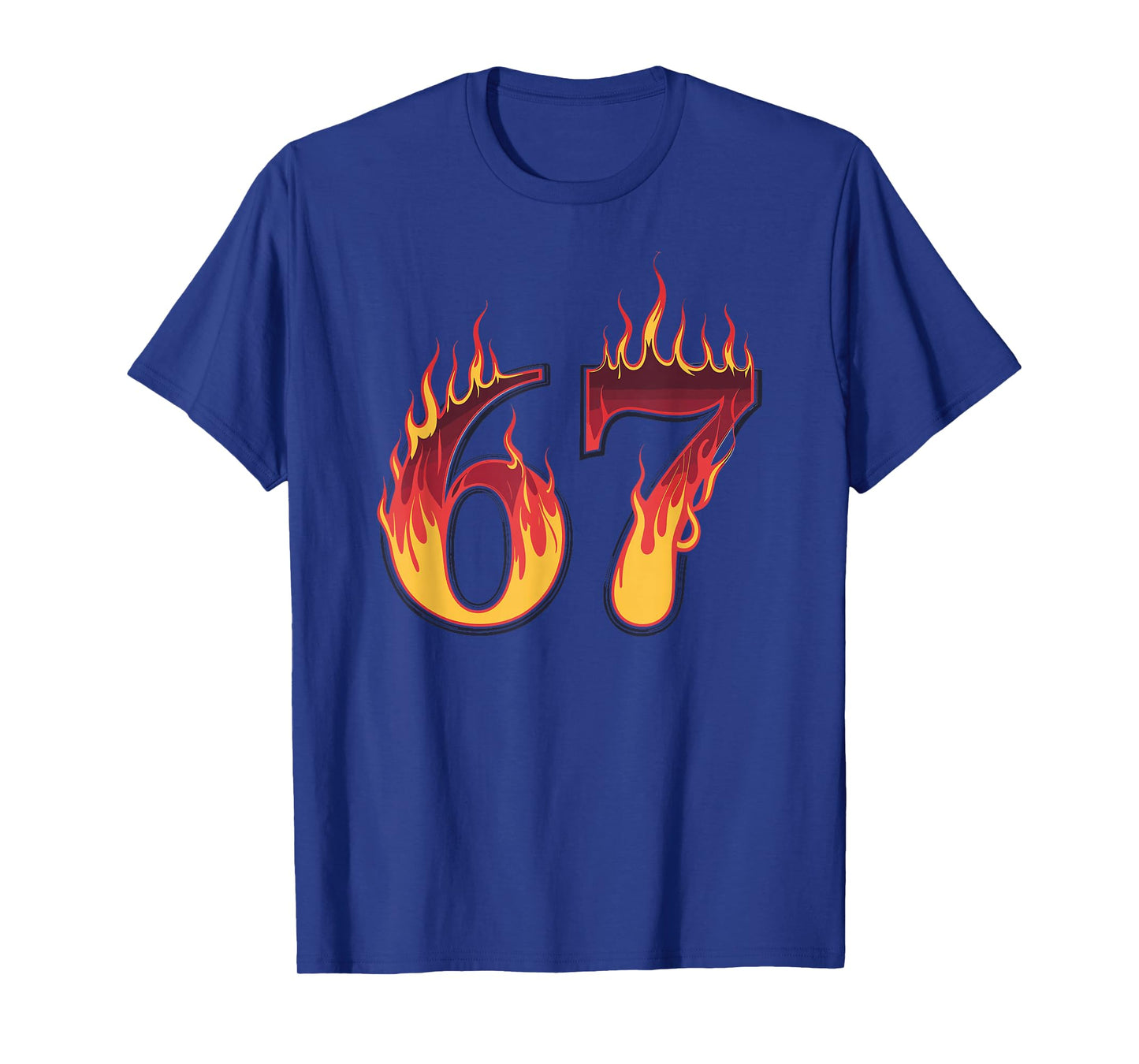 67 Flames Funny Six Seven Gen Alpha Meme Slang T-Shirt