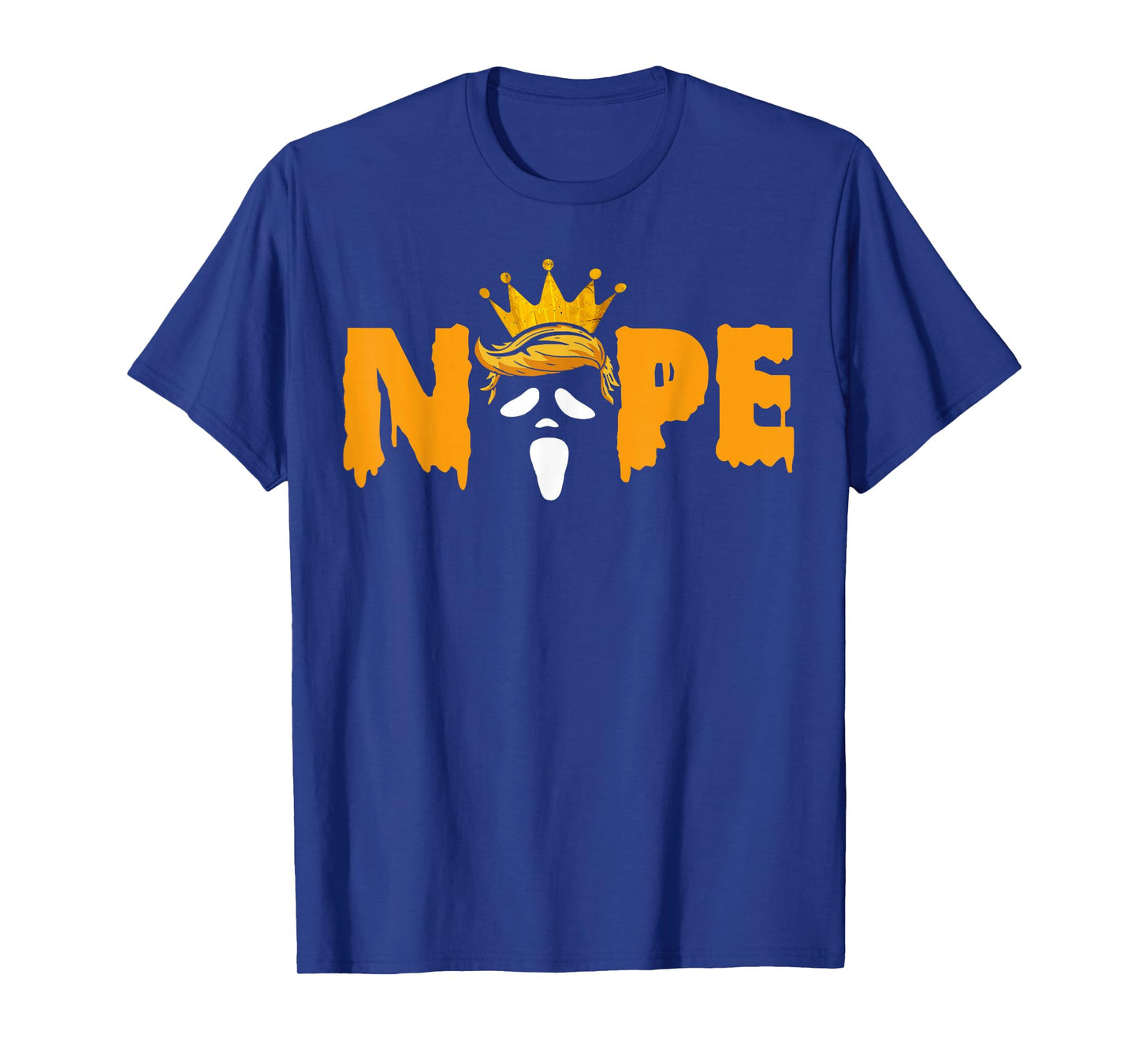No Kings Funny Halloween Shirt Trumpink Scary Face Horror T-Shirt