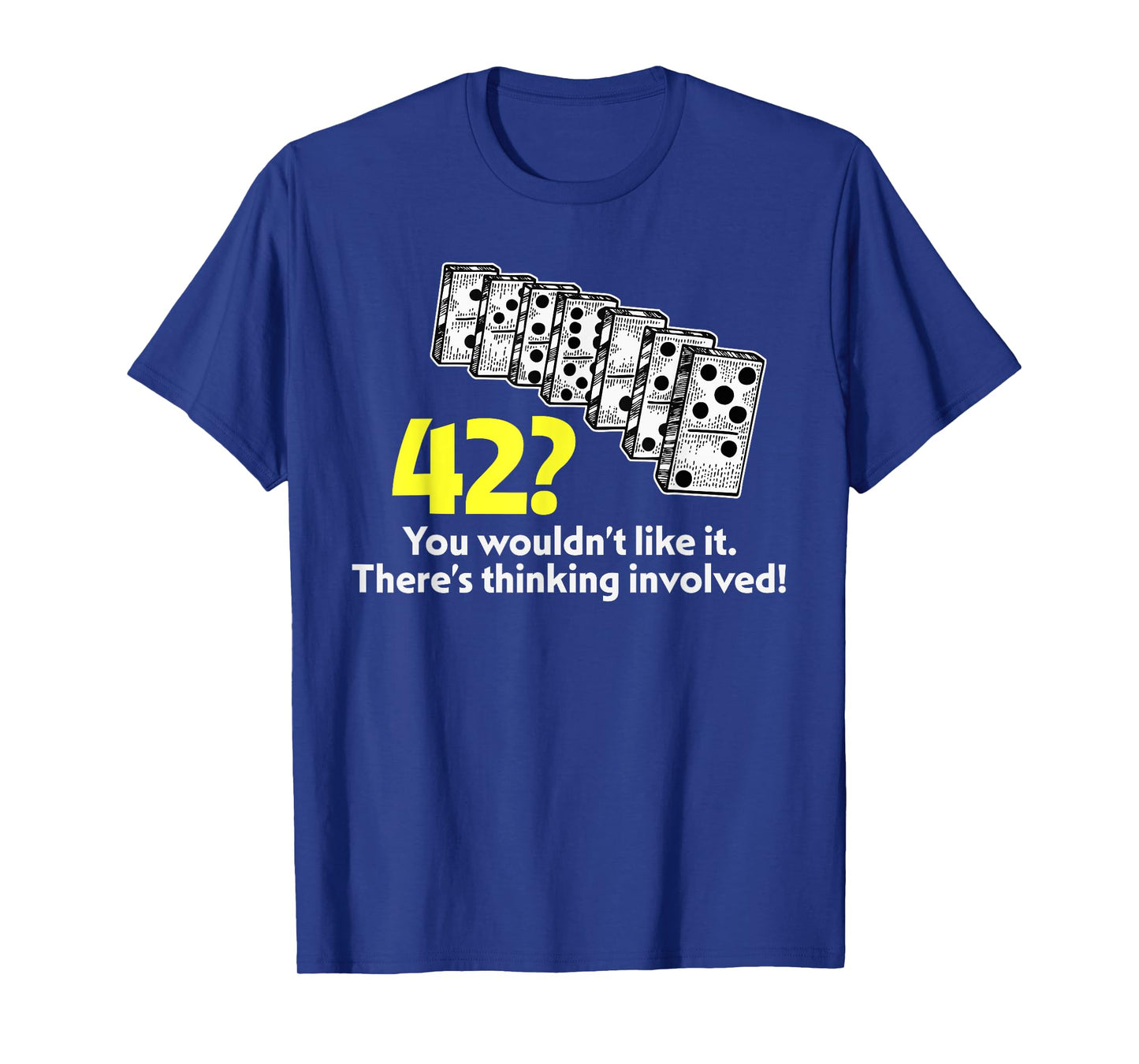 Funny Dominoes Game 42 Forty Two Domino Player T-Shirt