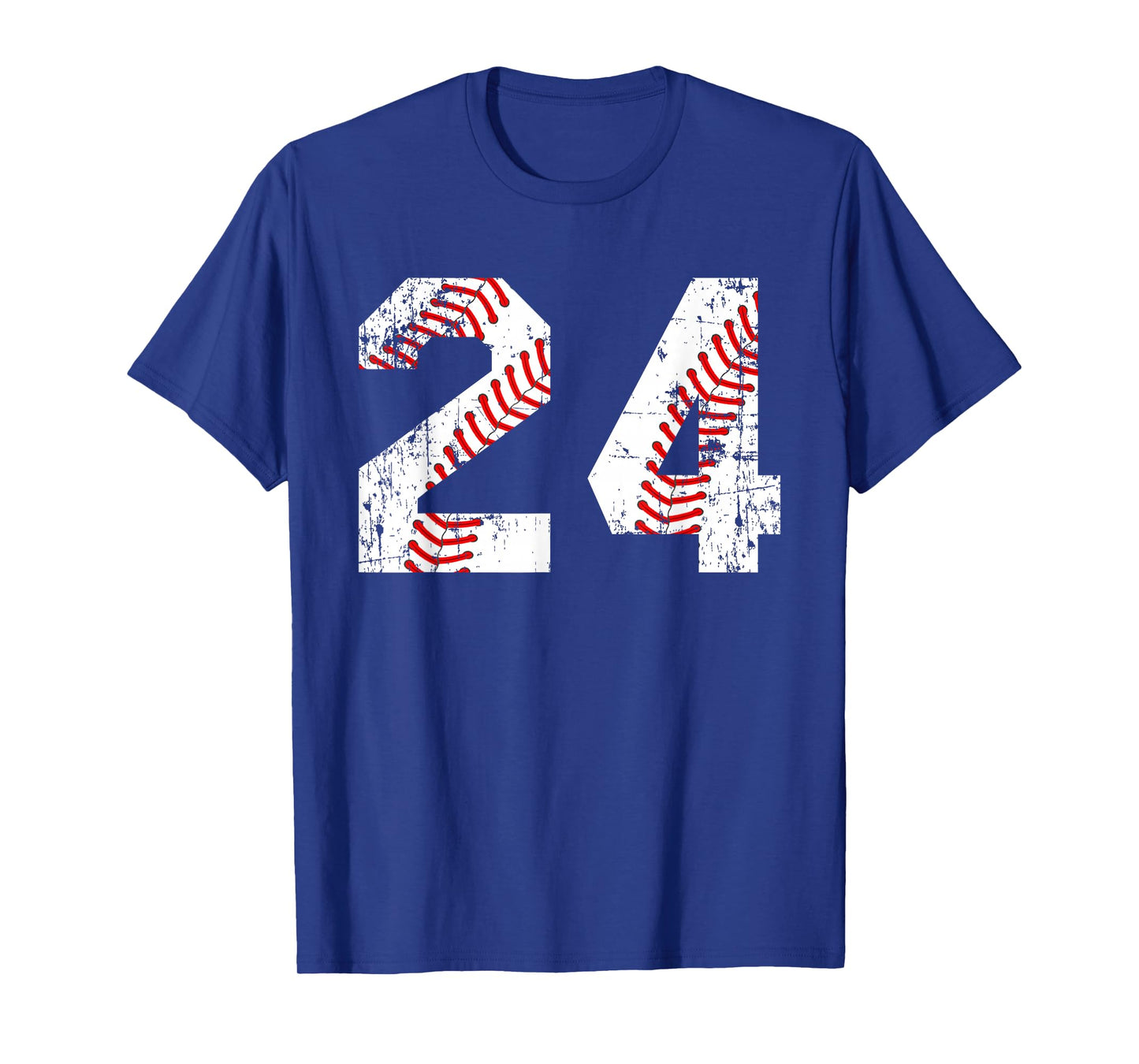 Vintage Baseball 24 Jersey Number T-Shirt