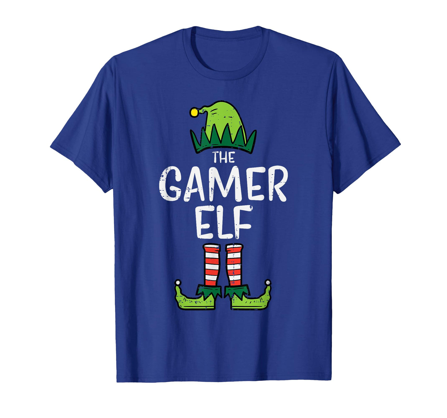 Gamer Elf Xmas Christmas Family Boys Men Kids Girls Youth T-Shirt