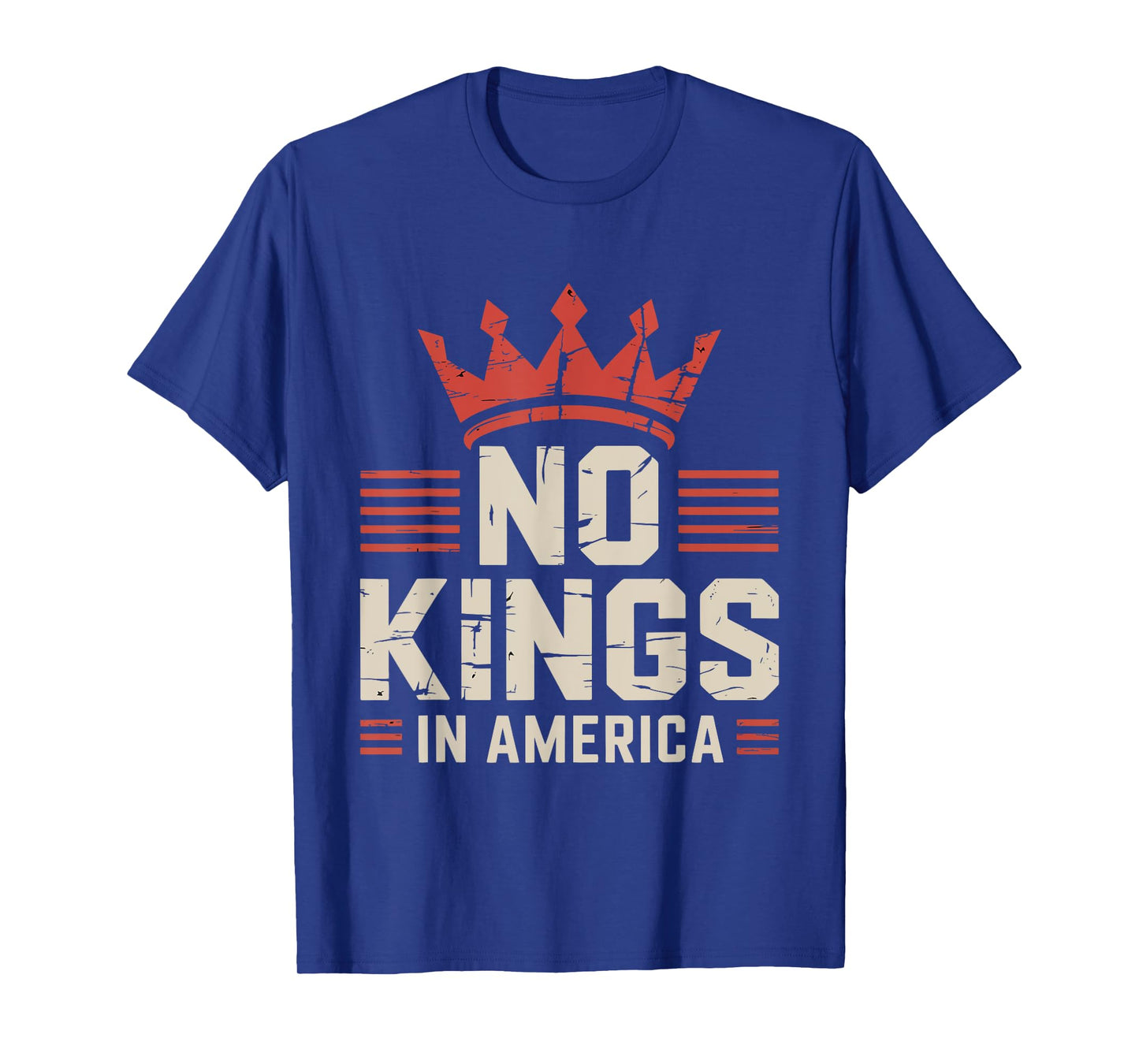 No Kings in America Since 1776 Vintage USA Freedom Liberty T-Shirt