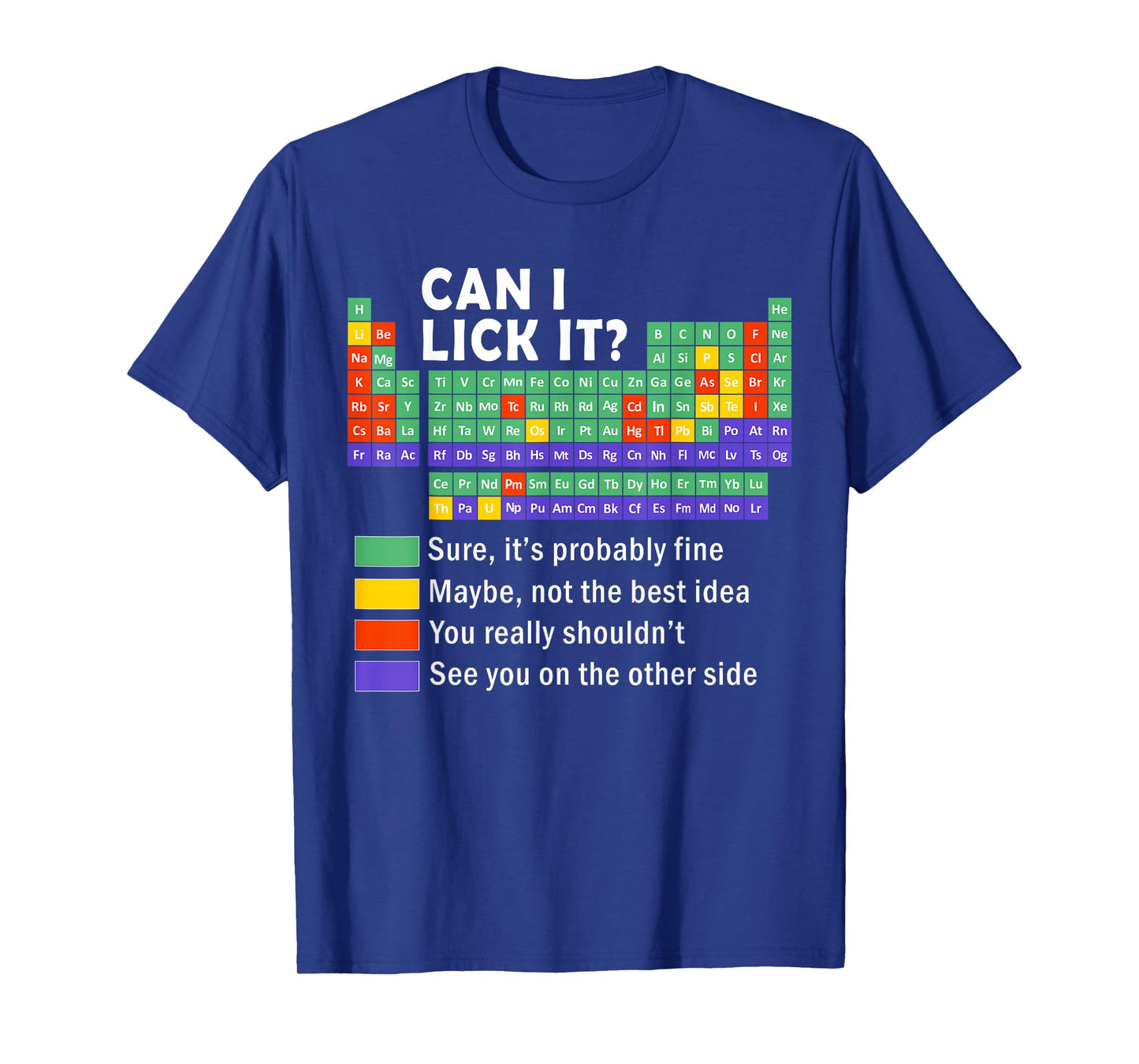 Funny can i lick it periodic table science graphic boys kids T-Shirt