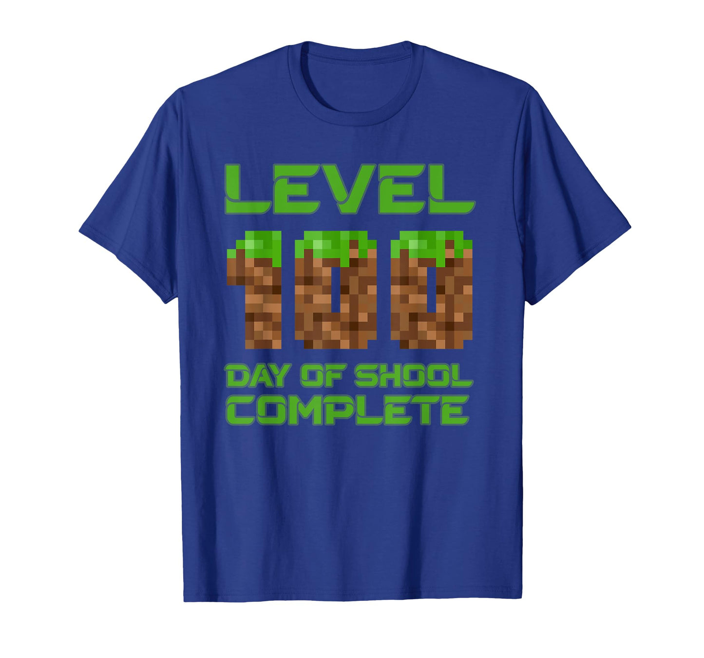 Level 100 Days Of School Complete Pixel Video Games Boys T-Shirt