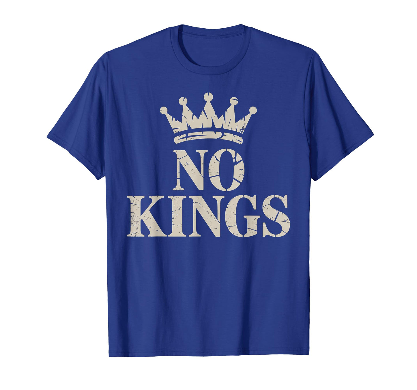 No Kings Liberty Vintage American Freedom Protest Sign T-Shirt