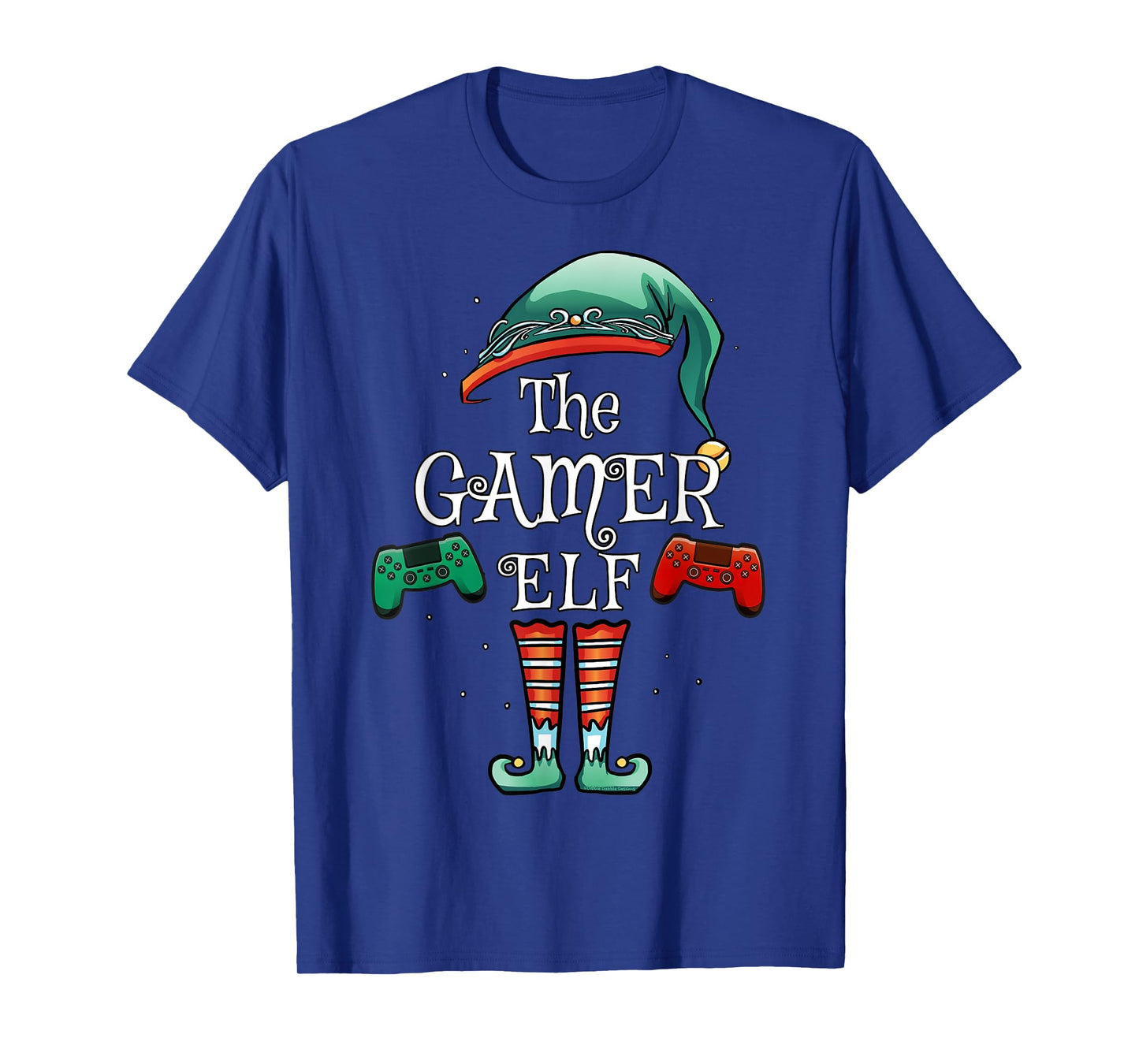 The Gamer Elf Matching Family Christmas Gamer T-Shirt