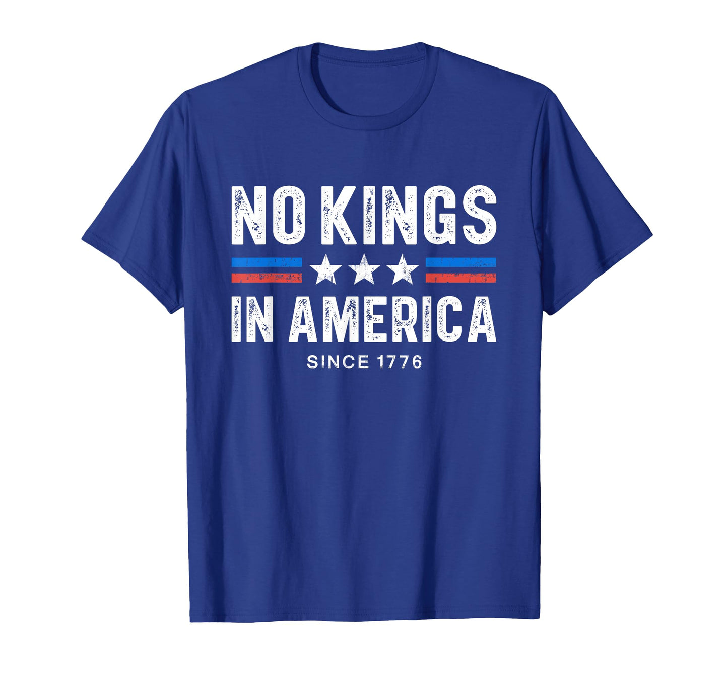 No Kings in America Since 1776 Vintage Simple Democracy T-Shirt