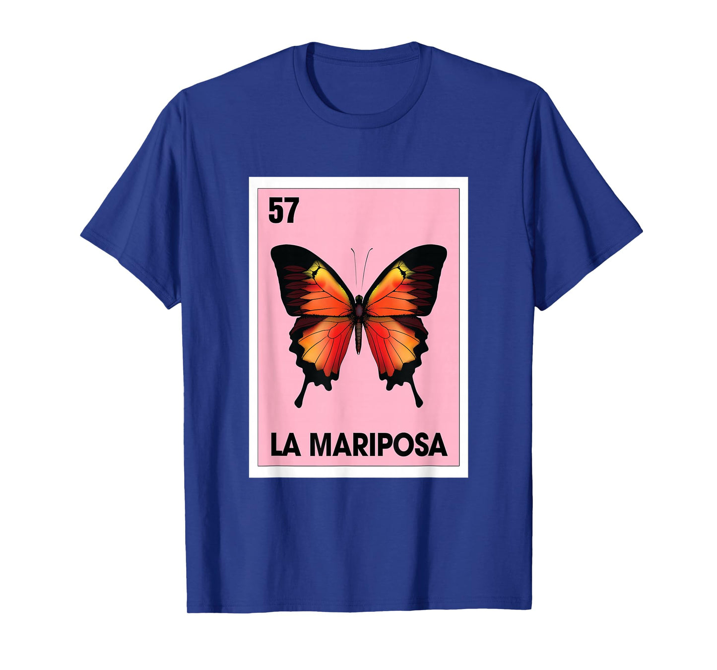 La Mariposa Mexican Bingo Card Game Butterfly Lover Spanish T-Shirt
