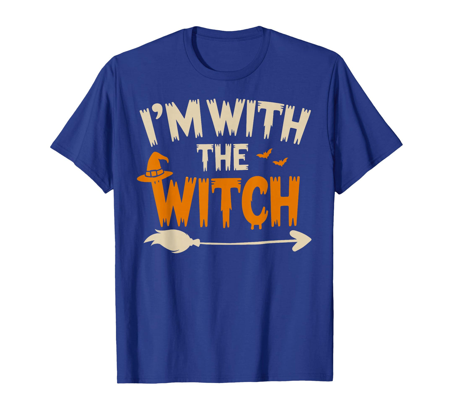 I'm with The Witch Funny Husband Halloween Costume Couple T-Shirt