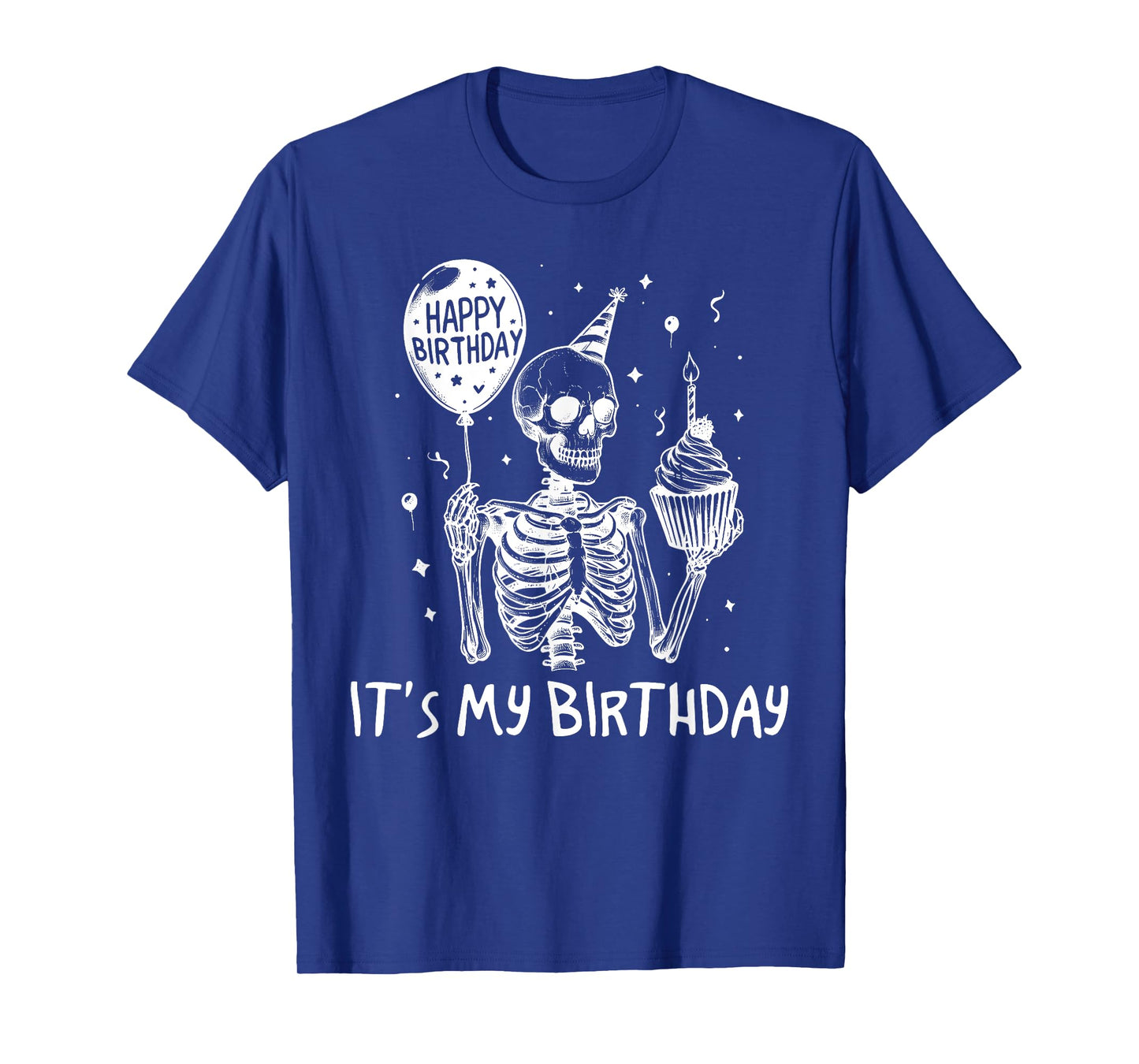 Halloween Skeleton It's My Birthday Costume Party T-Shirt