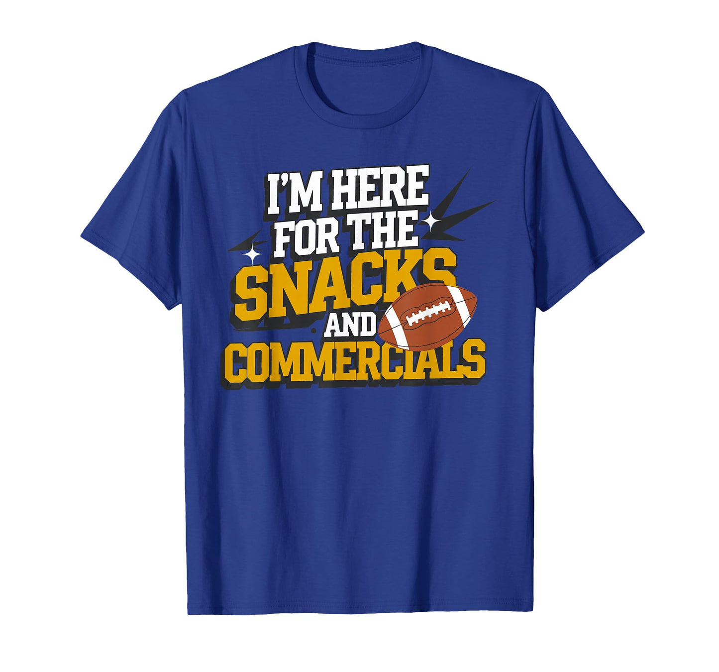 Football Snacks & Commericals Kickoff | Mens & Womens Gift T-Shirt