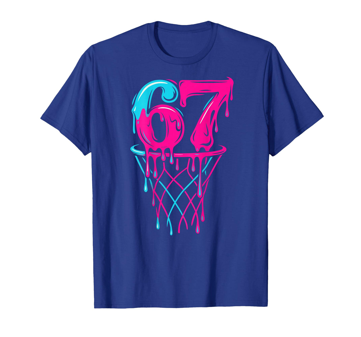 67 Basketball Drip Six Seven Funny Gen Alpha T-Shirt