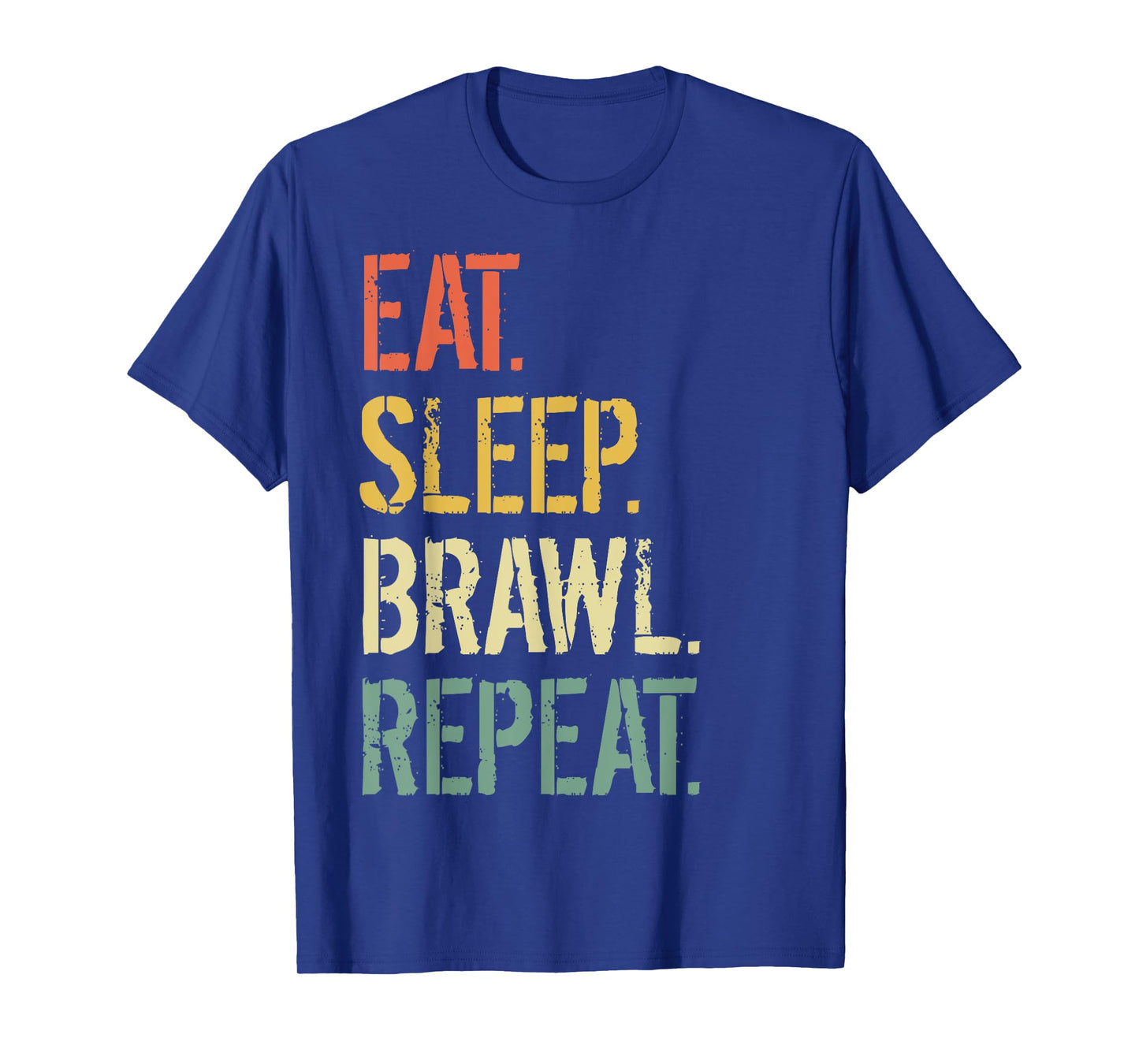 Eat Sleep Brawl Repeat Stars Funny Video Gamer Gaming T-Shirt