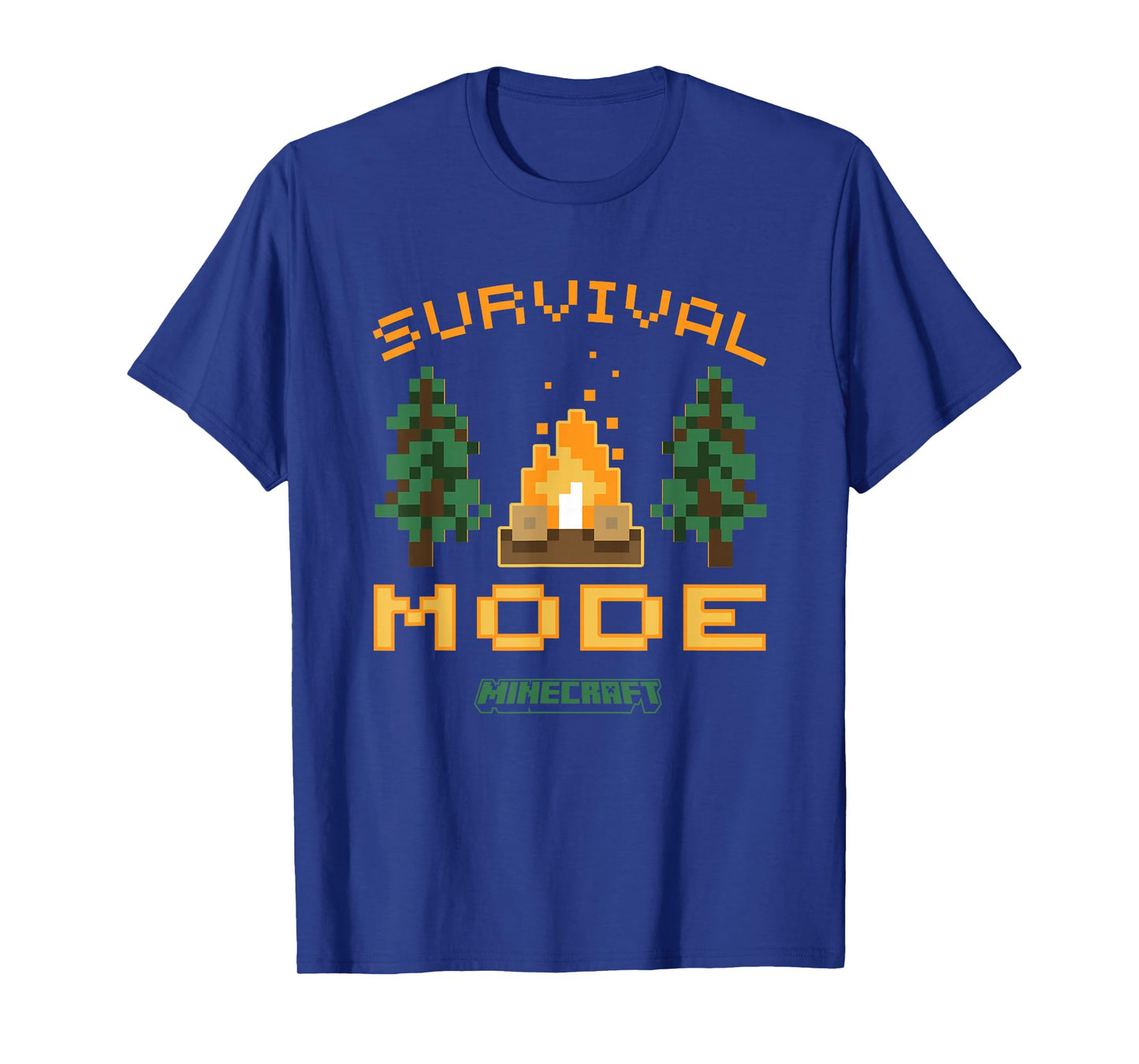 Minecraft Survival Mode Campfire In The Woods T-Shirt