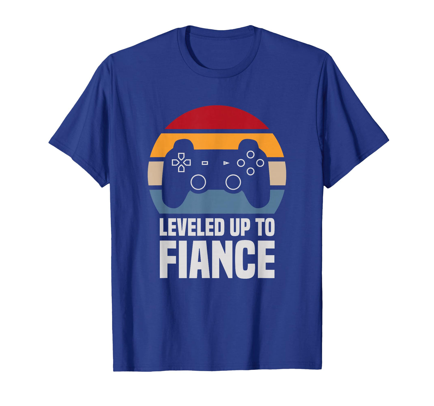 Leveled Up To Fiance Gifts For Him Newly Engaged Couple T-Shirt