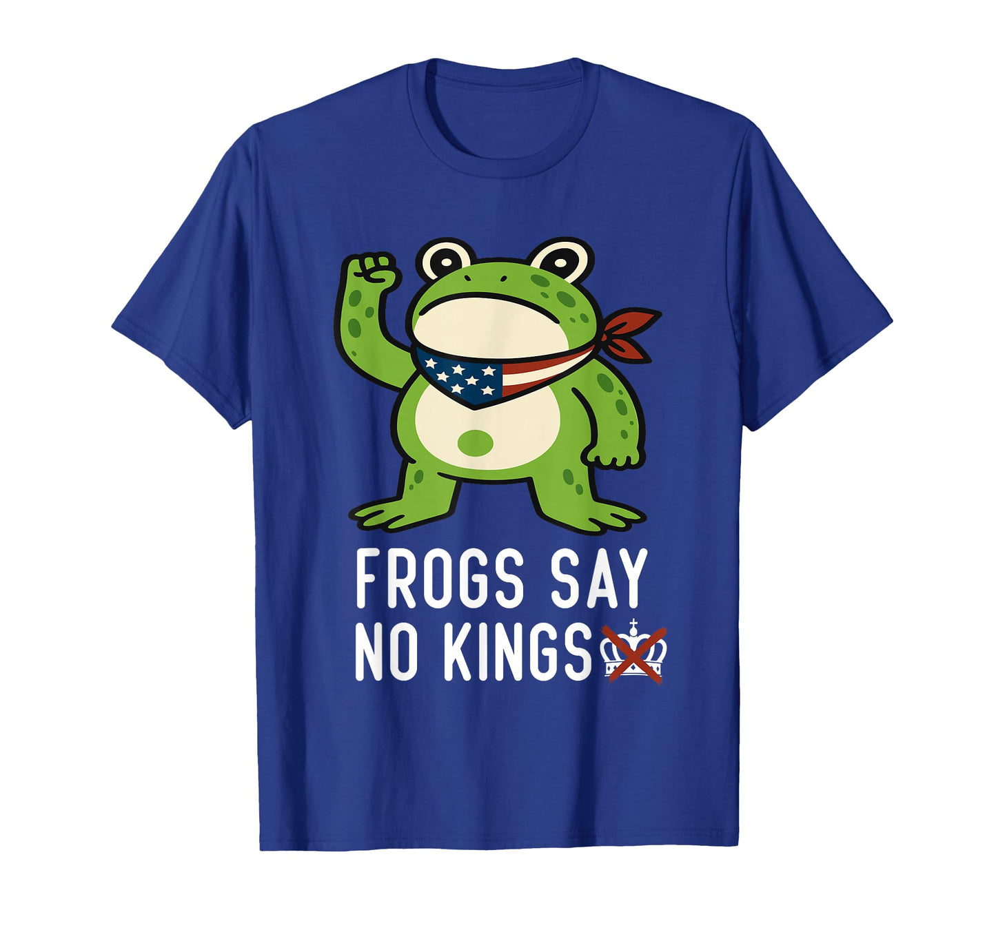 Frogs Says No Kings Funny Portland Protest Art T-Shirt