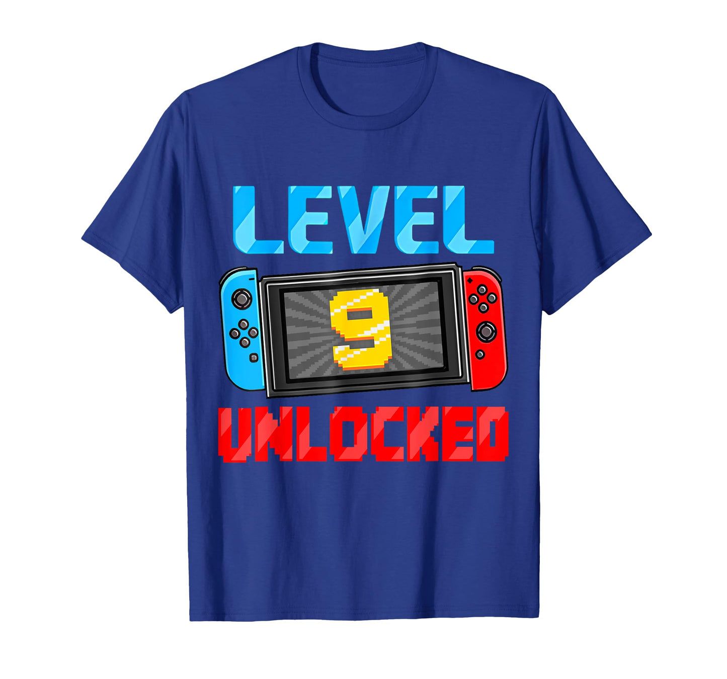Level 9 Unlocked Gamer 9th Birthday Gift Video Game Boys T-Shirt